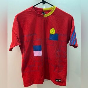 Adidas x LEGO Graphic T-Shirt Kids M (11-12Y) Red
